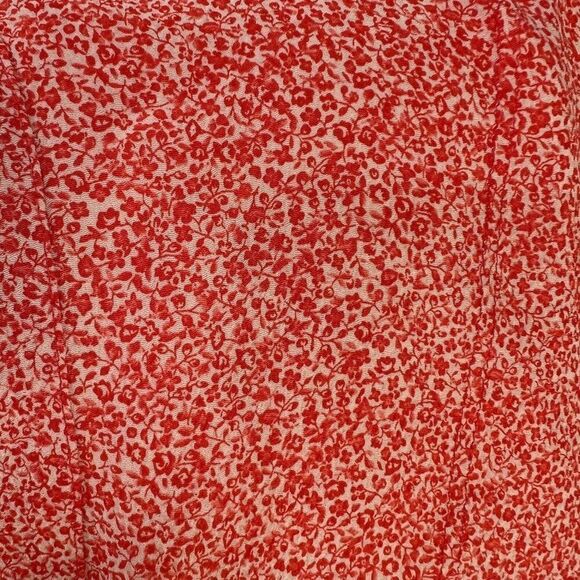 Tory Burch Poppy Floral 100% Silk Jasmine Sleeveless Blouse Size 10 - Picture 7 of 8